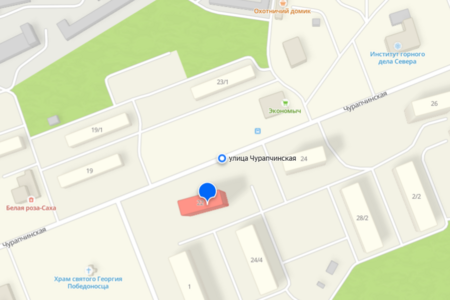 Карта расположения церкви